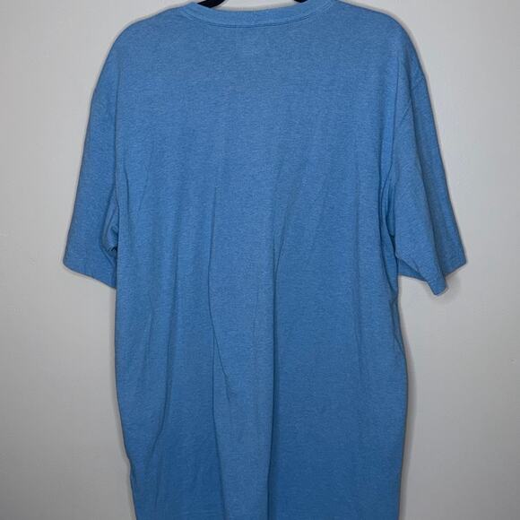 Carhartt Loose Fit Mens Size Large Tall Light Blue Short Sleeve Pocket T-Shirt - Picture 5 of 7